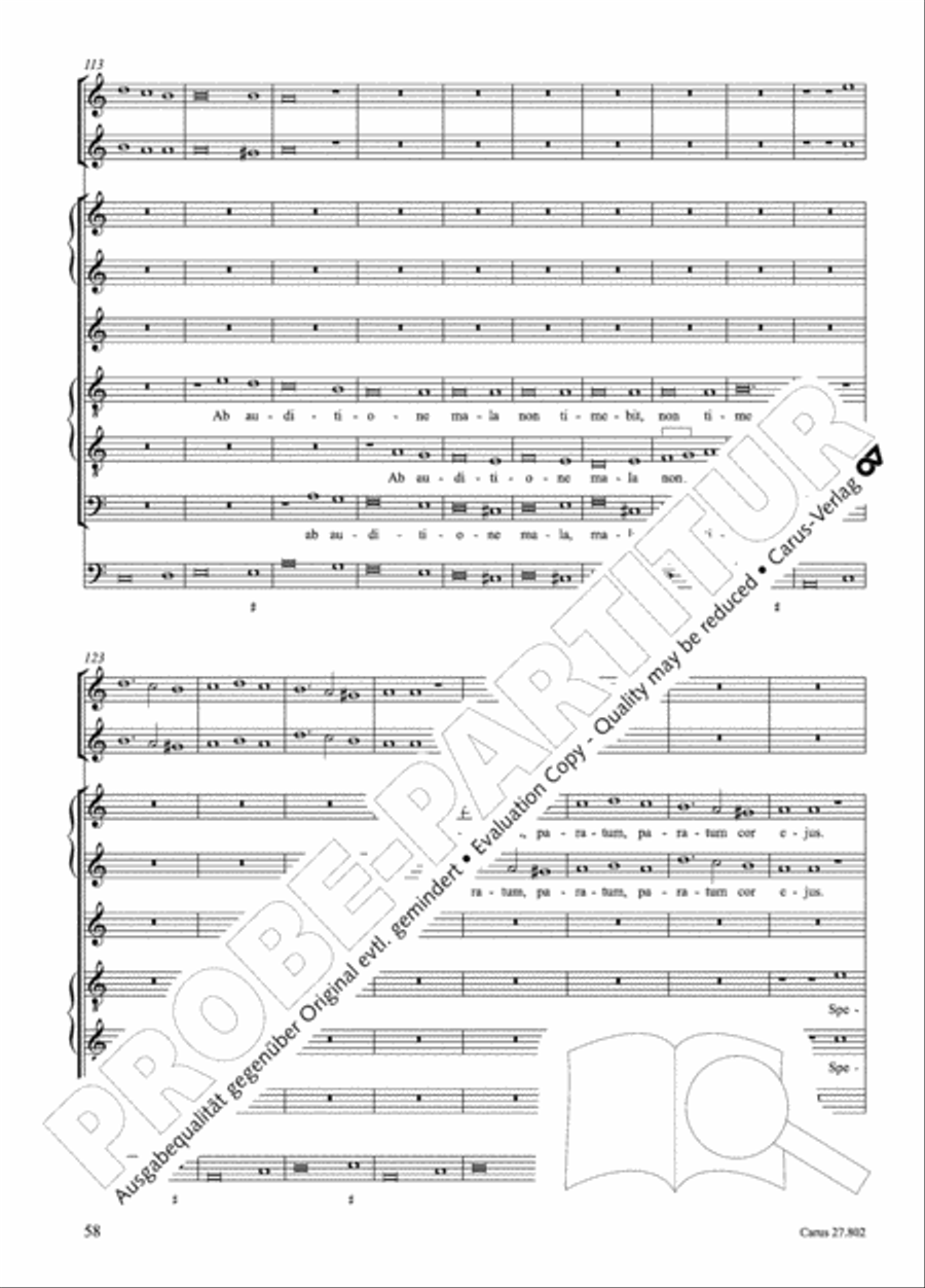 Salmi I (Selva morale e spirituale) Collection / Songbook scores gallery preview page 83