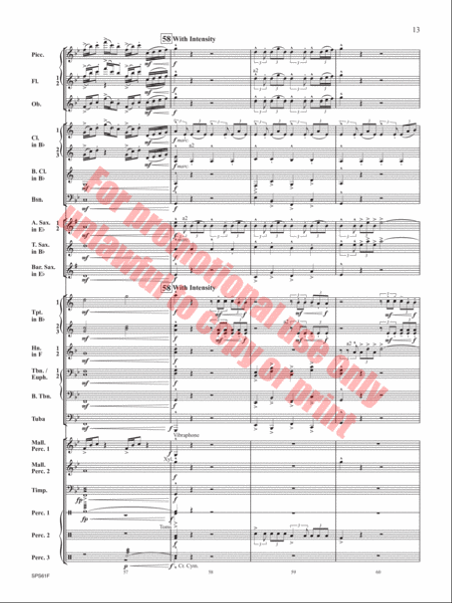 The Lake in the Sky The Lake in the Sky Concert Band scores gallery preview page 14