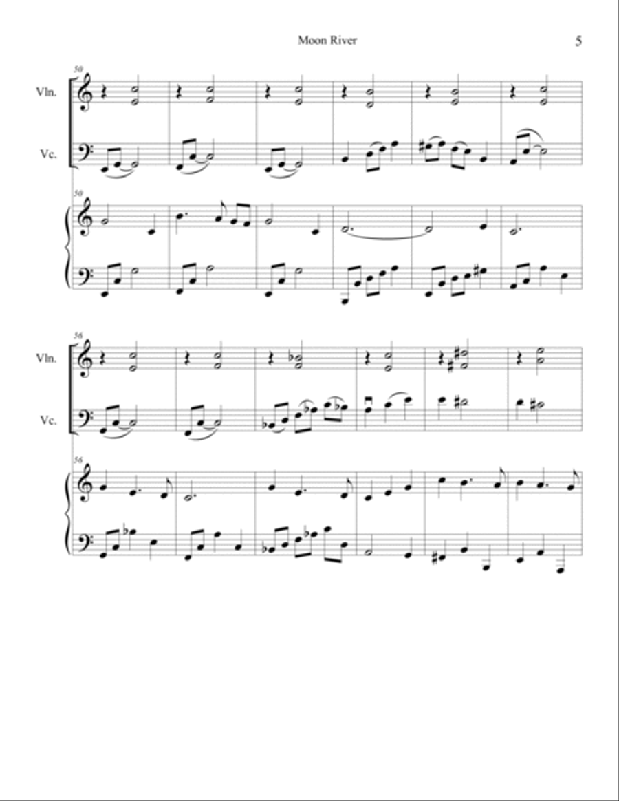 Moon River Small Ensemble scores gallery preview page 6