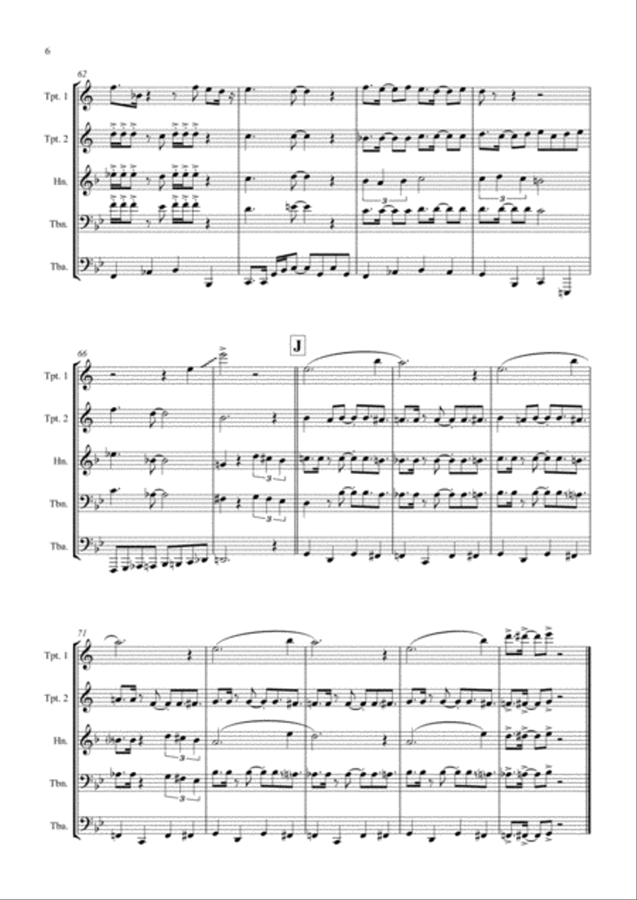 Copacabana (At The Copa) Brass Ensemble scores gallery preview page 6
