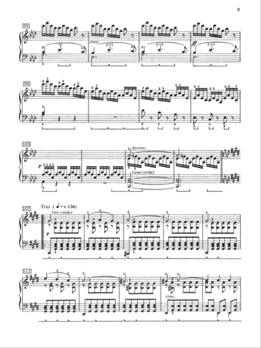 Schubert: Impromptu, Opus 90, No. 4 Small Ensemble scores gallery preview page 3