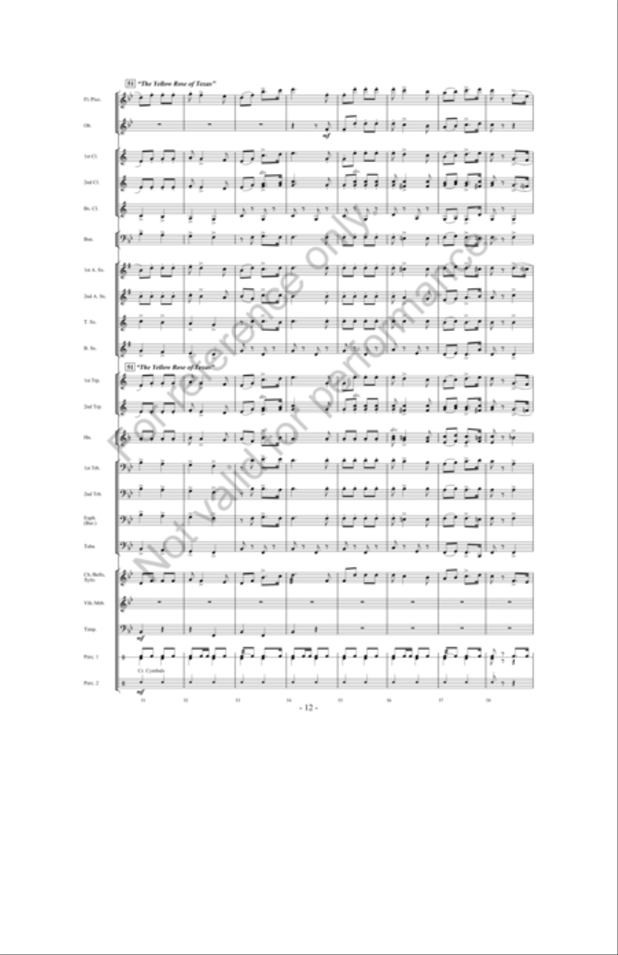 Ask Not Concert Band scores gallery preview page 11
