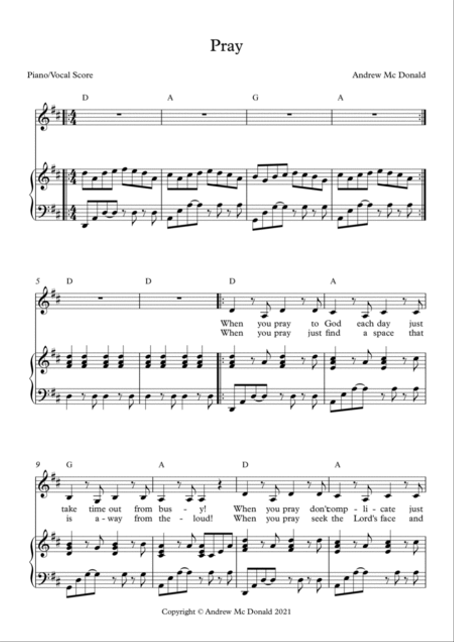 Pray Voice scores gallery preview page 2
