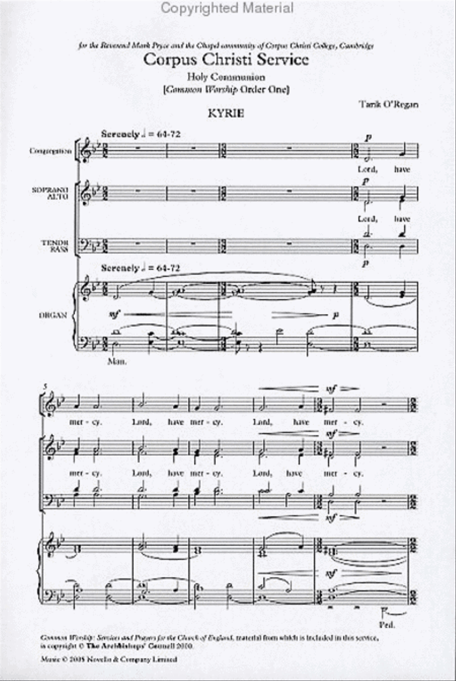 Corpus Christi Service 4-Part scores gallery preview page 2