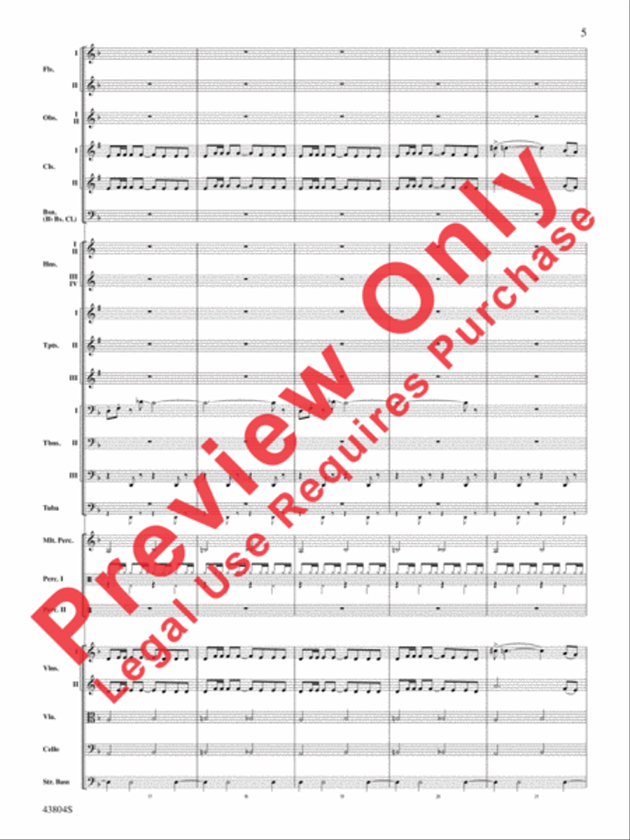 James Bond Theme Full Orchestra scores gallery preview page 6