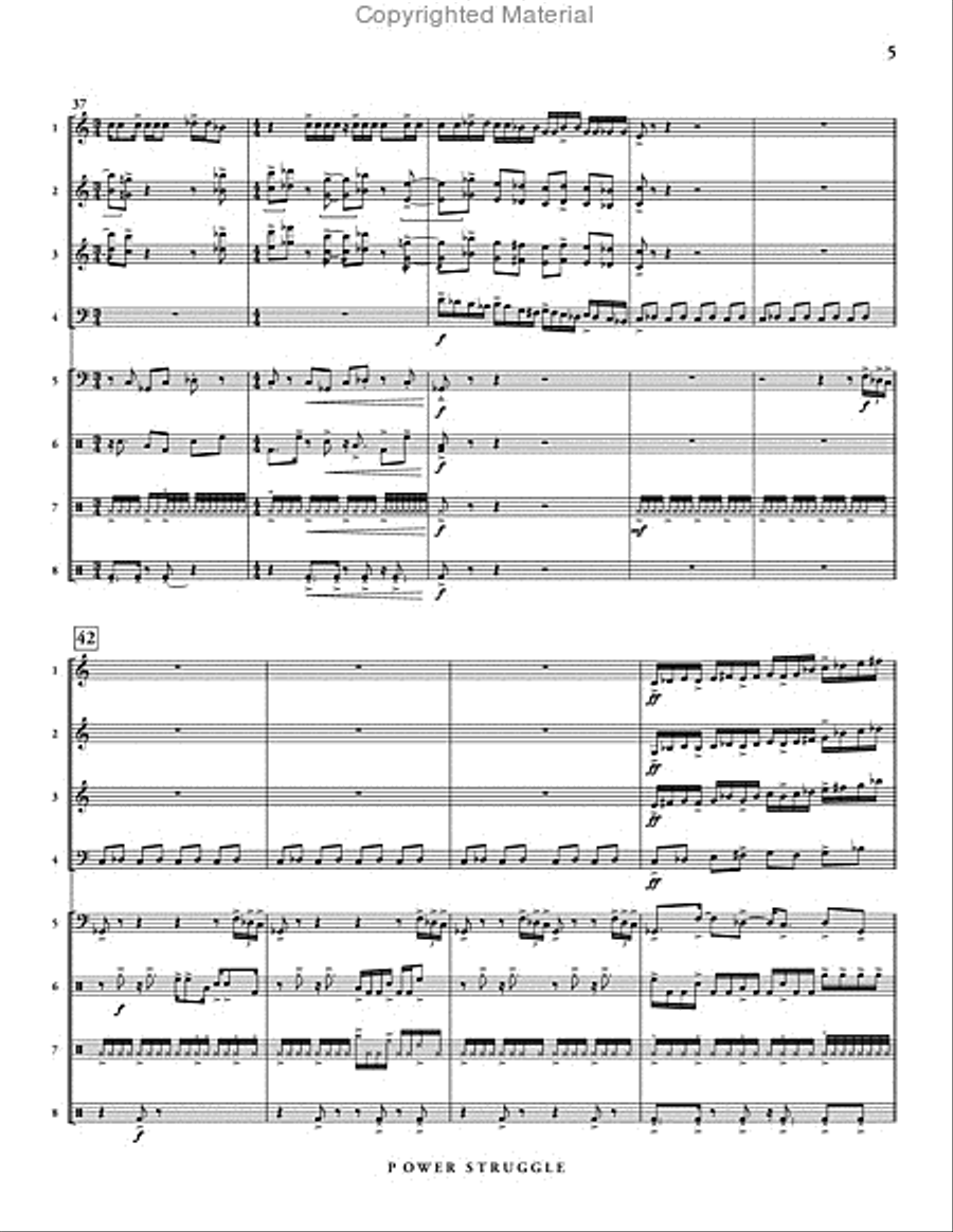 Power Struggle Percussion Ensemble scores gallery preview page 6