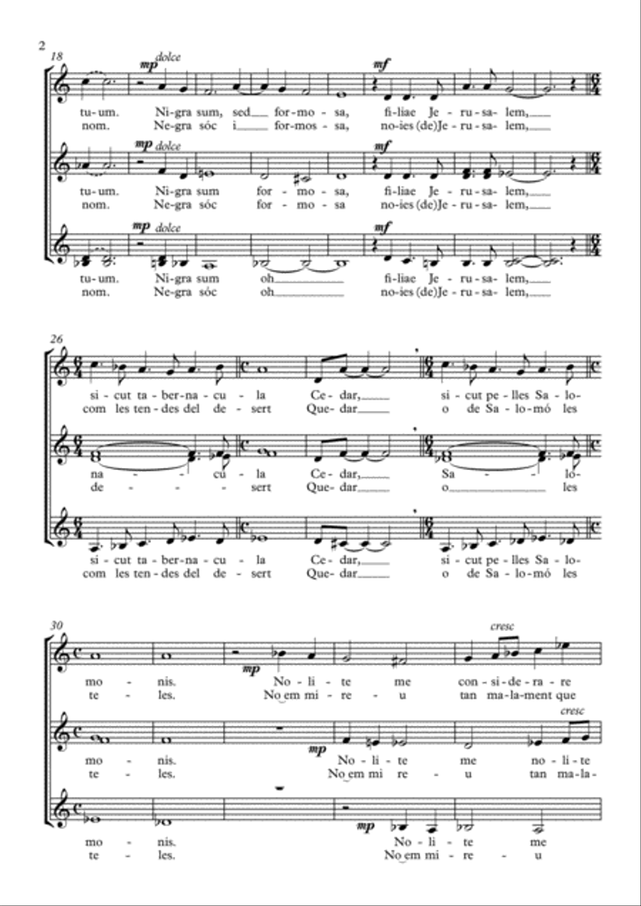 Osculetur me SSA scores gallery preview page 4