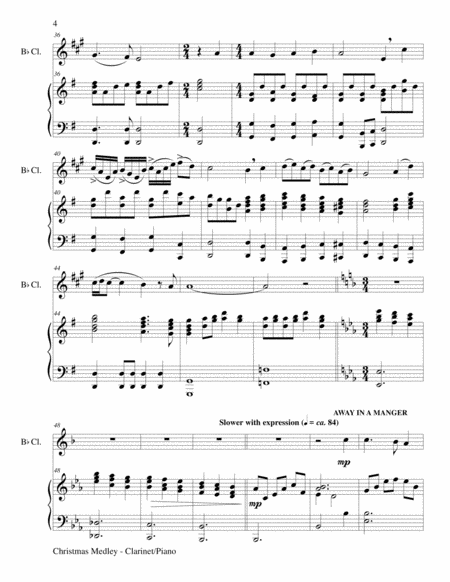 CHRISTMAS CAROL SUITE (Bb Clarinet and Piano with Score & Parts) image number null