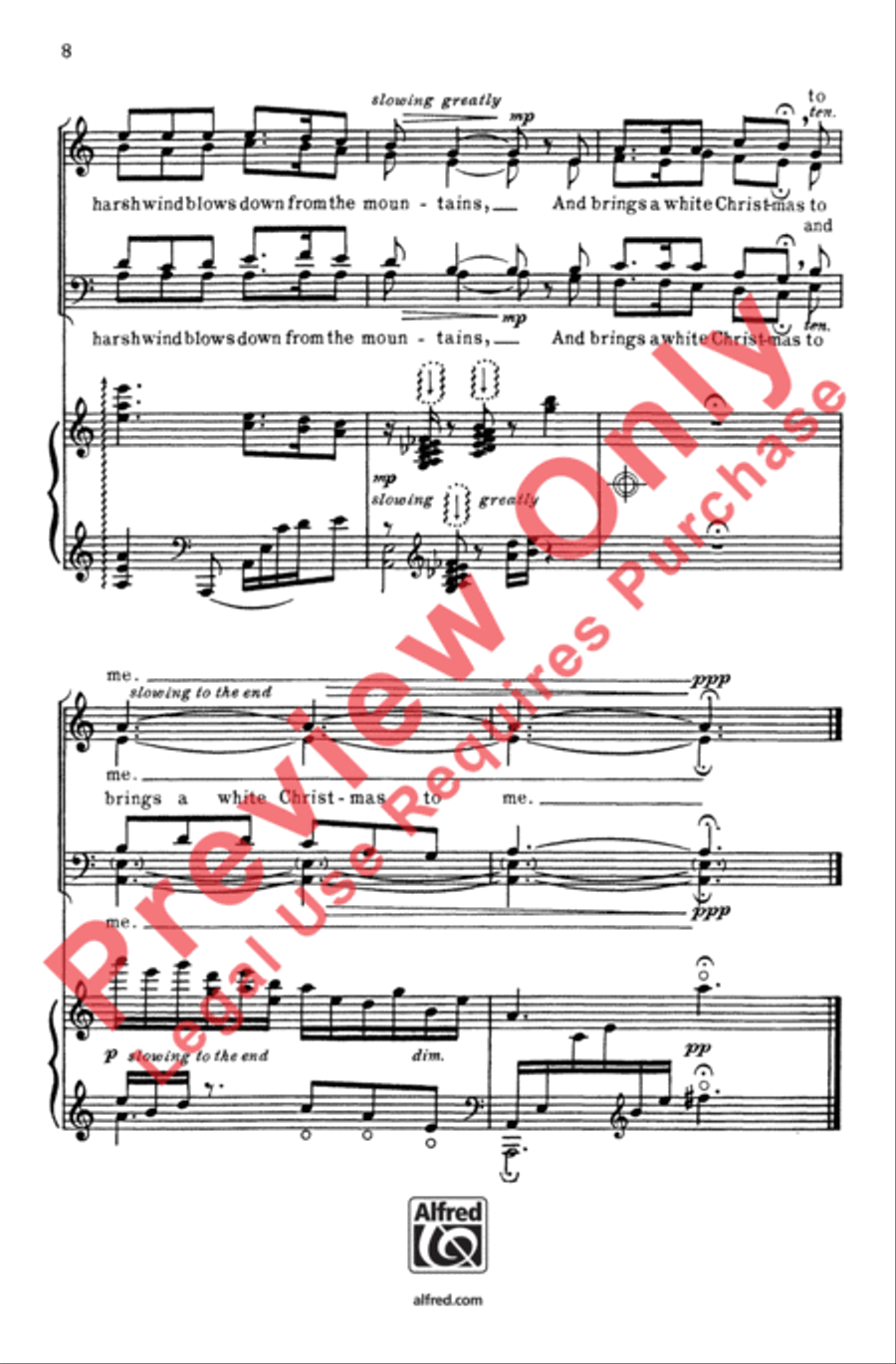 Carol from an Irish Cabin 4-Part scores gallery preview page 8