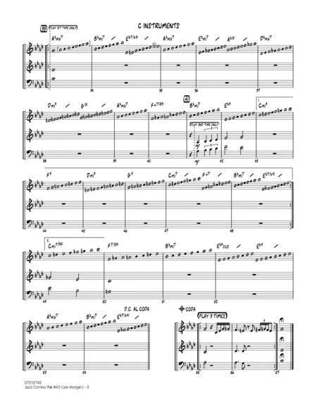 Jazz Combo Pak #43 (Lee Morgan) - C Instruments