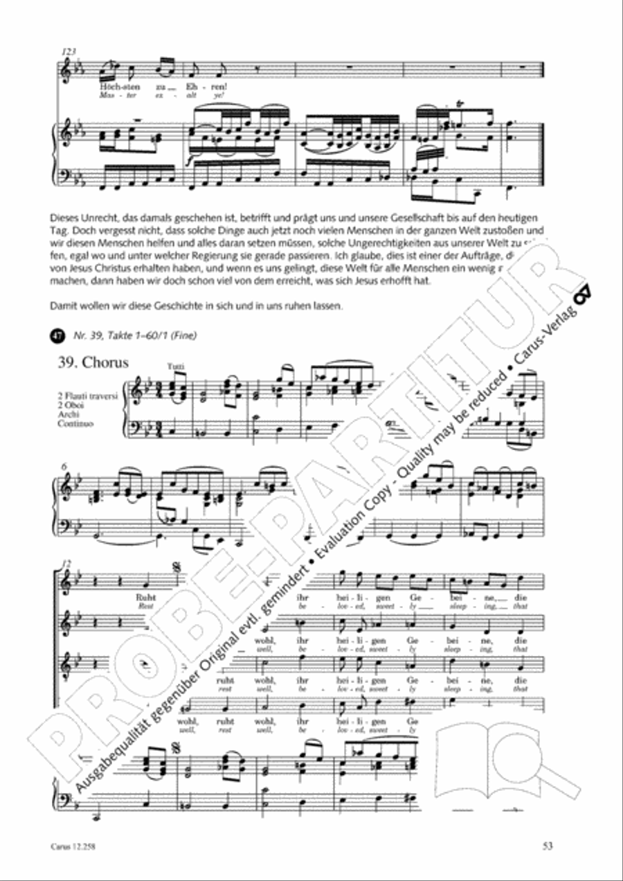 Johann Sebastian Bachs Johannes-Passion fur Kinder und Jugendliche STB scores gallery preview page 54