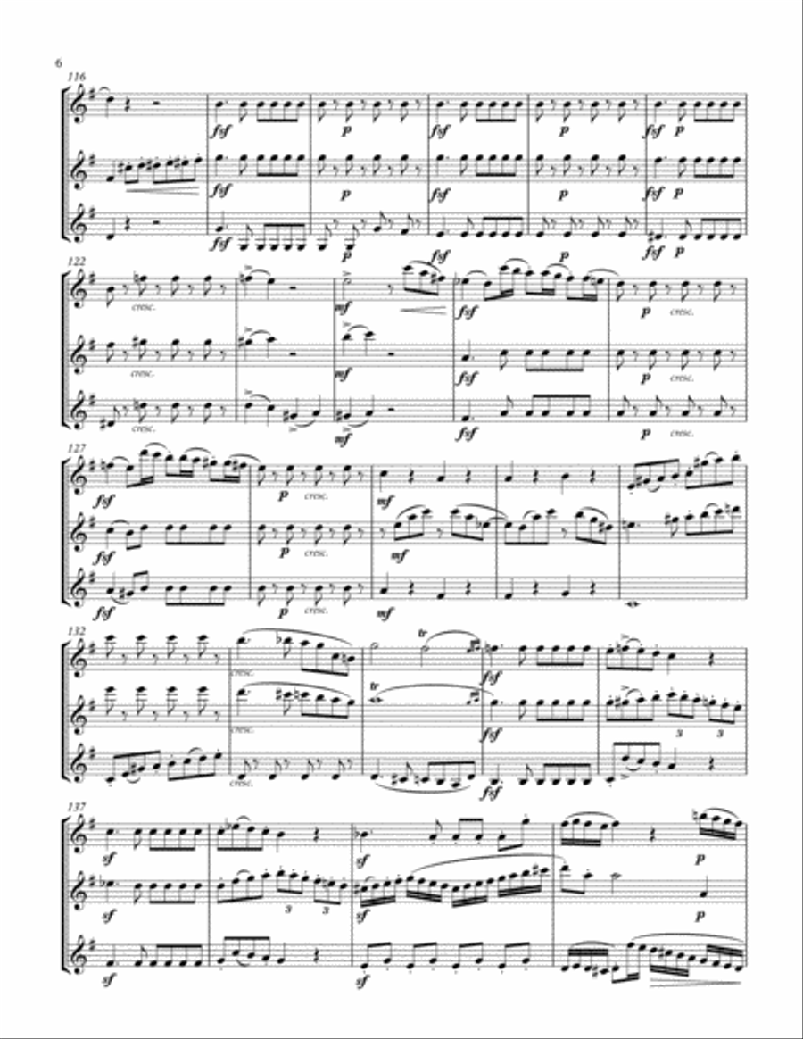 Trio in F Major for clarinet trio Clarinet Trio scores gallery preview page 6
