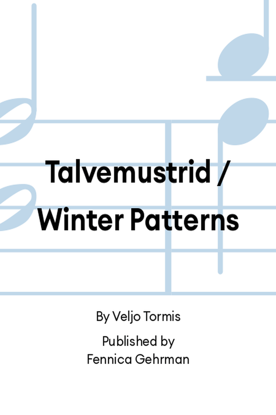 Talvemustrid / Winter Patterns Women's Choir scores gallery preview page 1