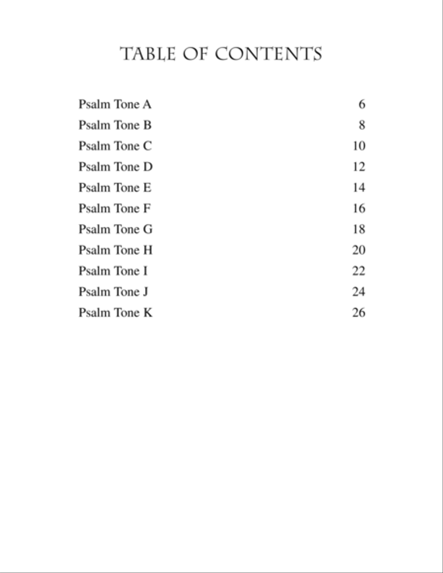 Intonations and Alternate Accompaniments: LSB Psalm Tones Organ scores gallery preview page 2