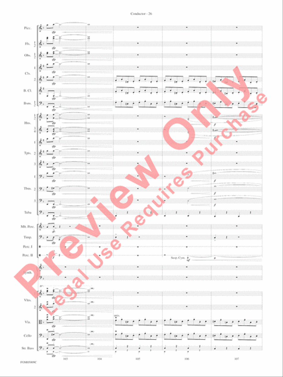 Concert Suite from Star Wars: Episode III Revenge of the Sith Full Orchestra scores gallery preview page 29