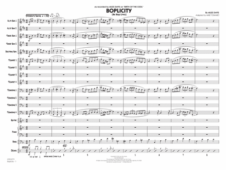 Boplicity - Full Score