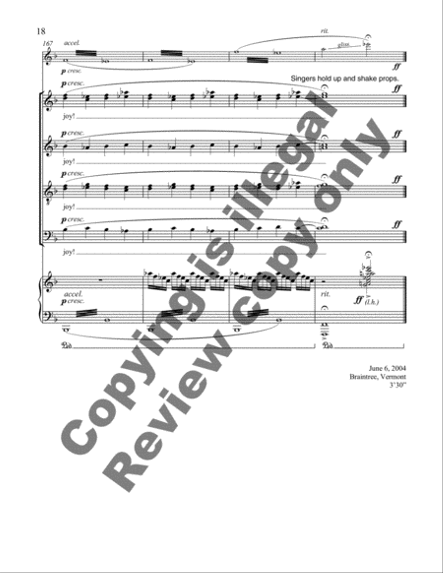 Walk On Up to Heaven 4-Part scores gallery preview page 10