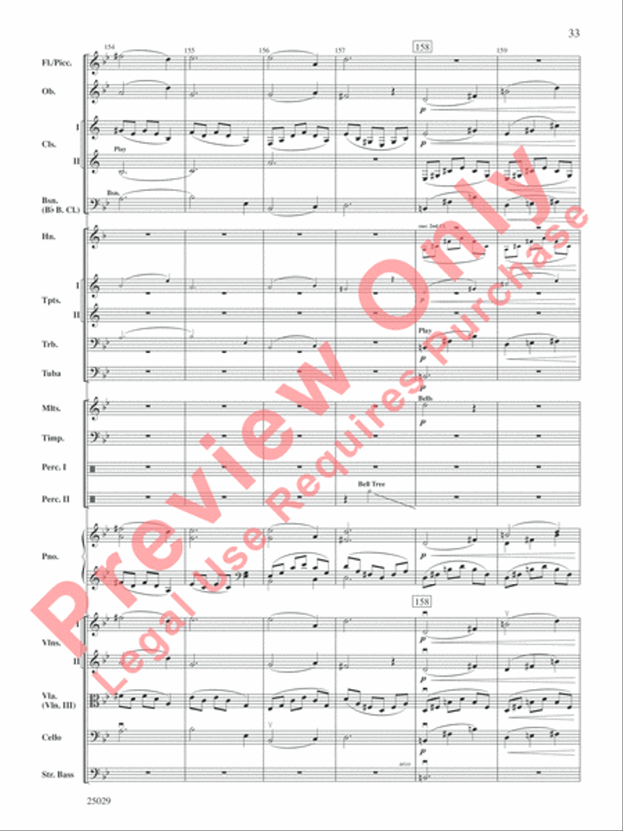 Charlie and the Chocolate Factory, Selections from the Original Movie Soundtrack Full Orchestra scores gallery preview page 34