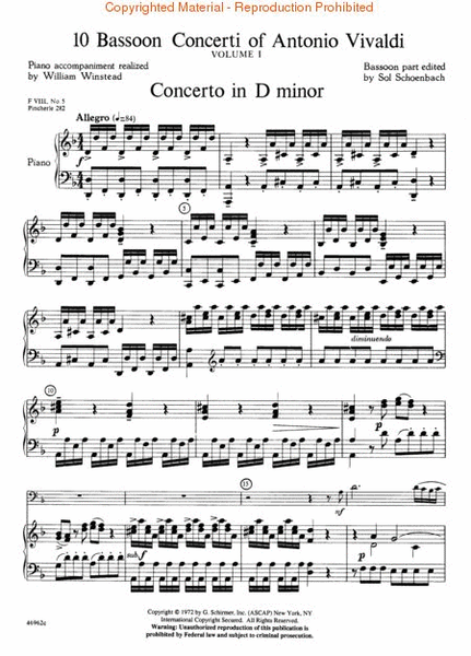 10 Bassoon Concerti, Vol. 1