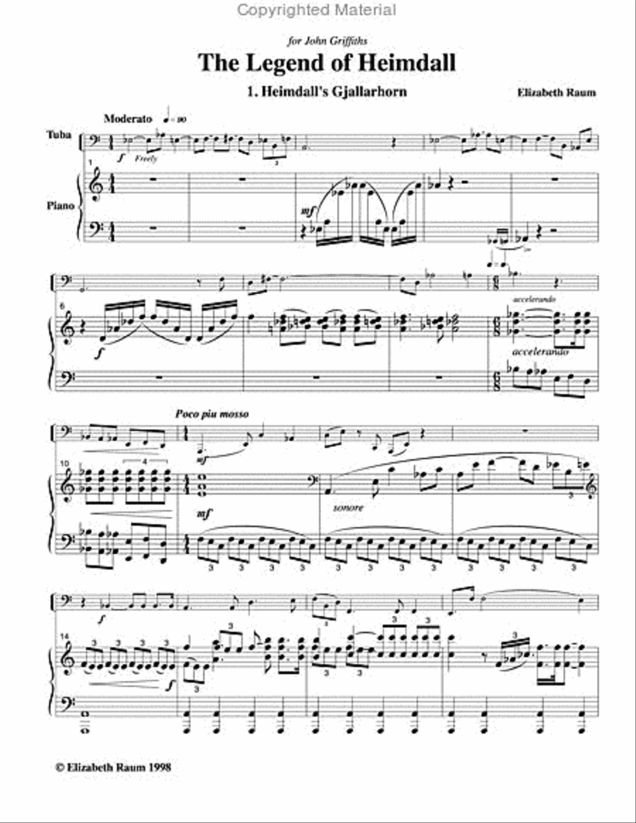 Legend of Heimdall Tuba scores gallery preview page 2