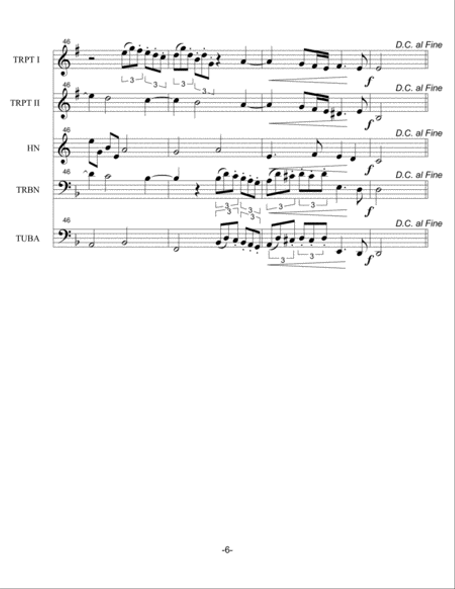 GAVOTTE Brass Ensemble scores gallery preview page 6