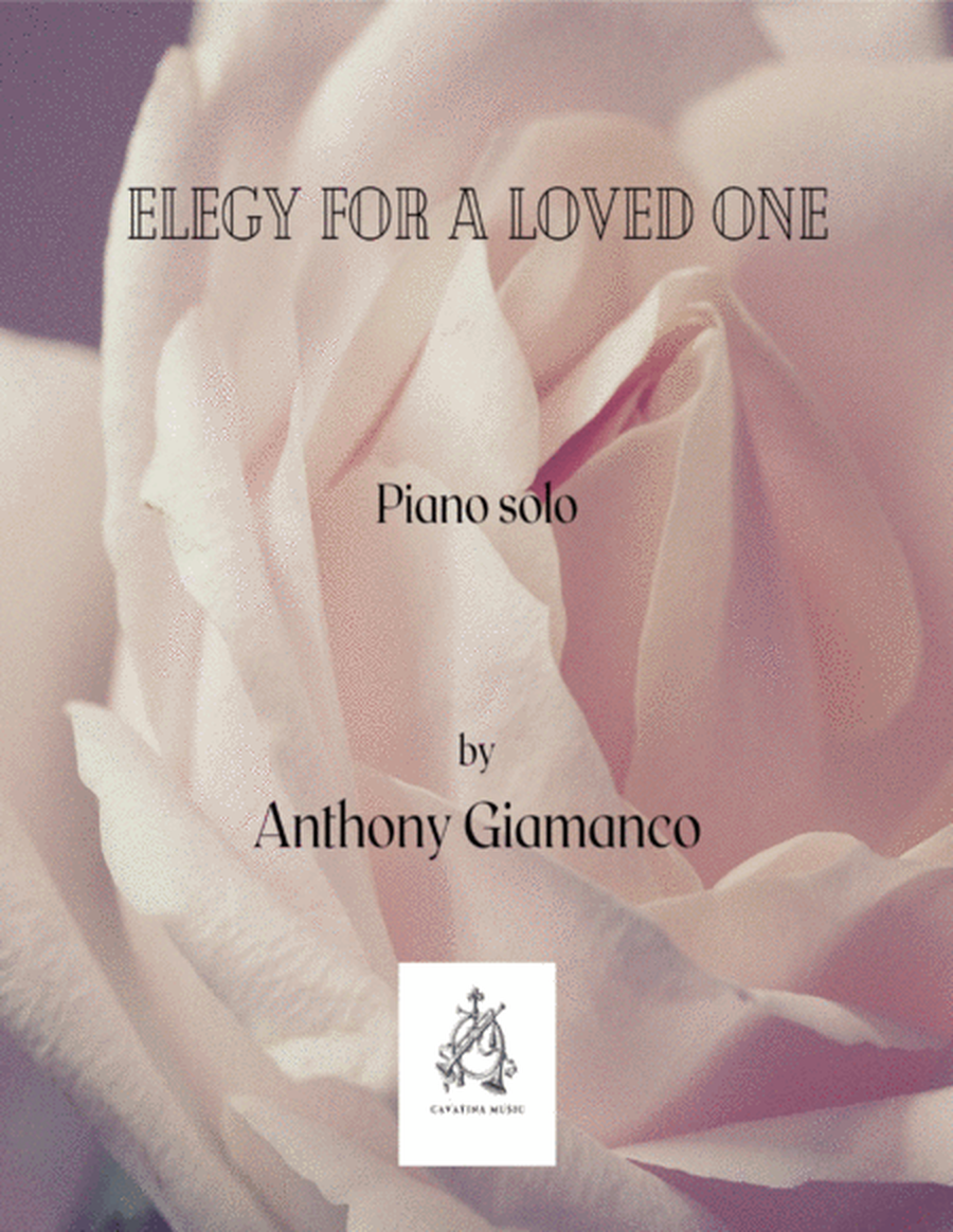 ELEGY FOR A LOVED ONE - piano solo image number null