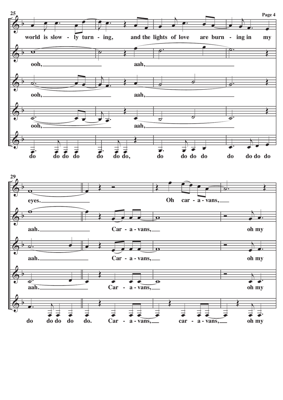 Caravans Theme SSAA scores gallery preview page 4