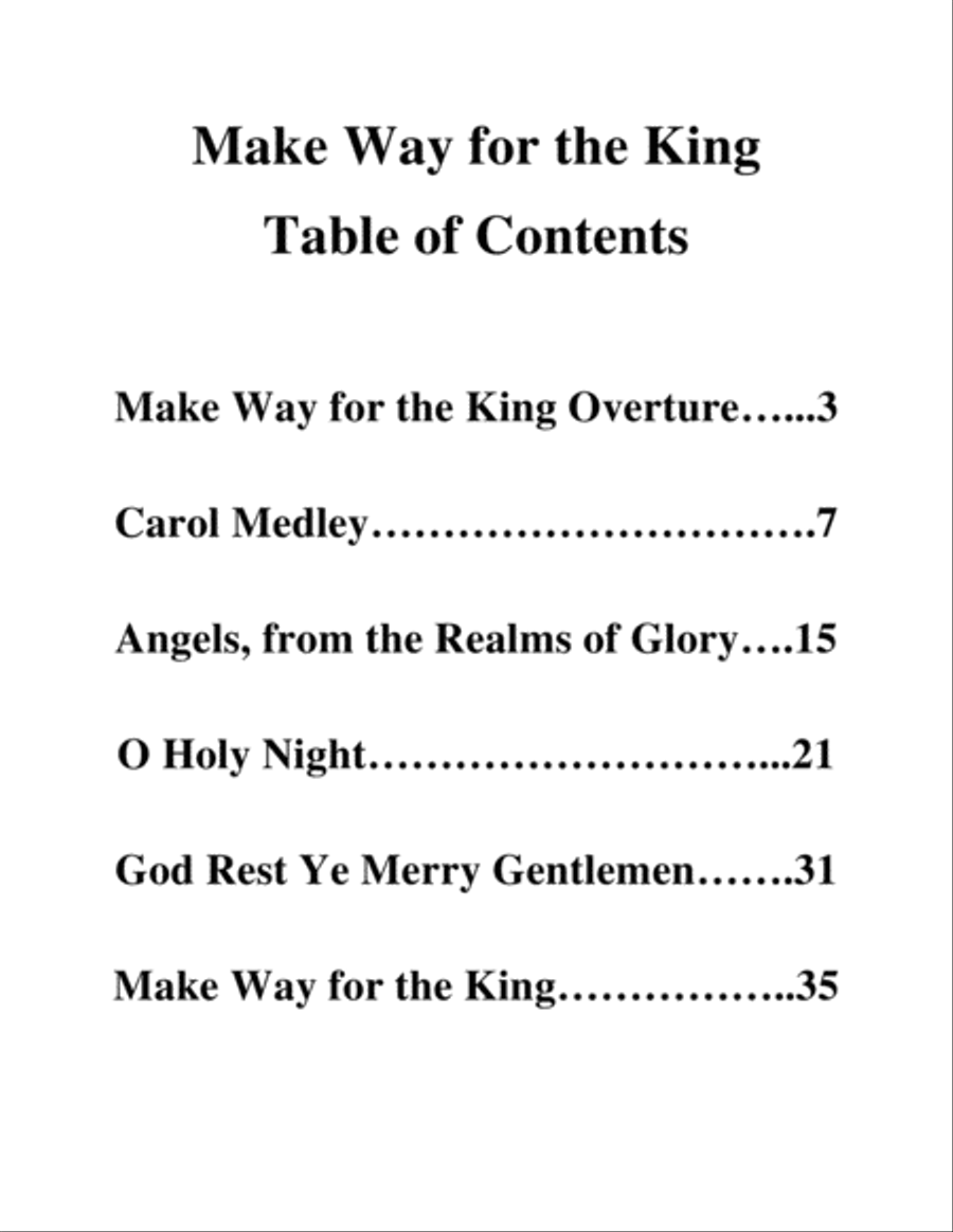 Make Way for the King (Full Cantata) 4-Part scores gallery preview page 2