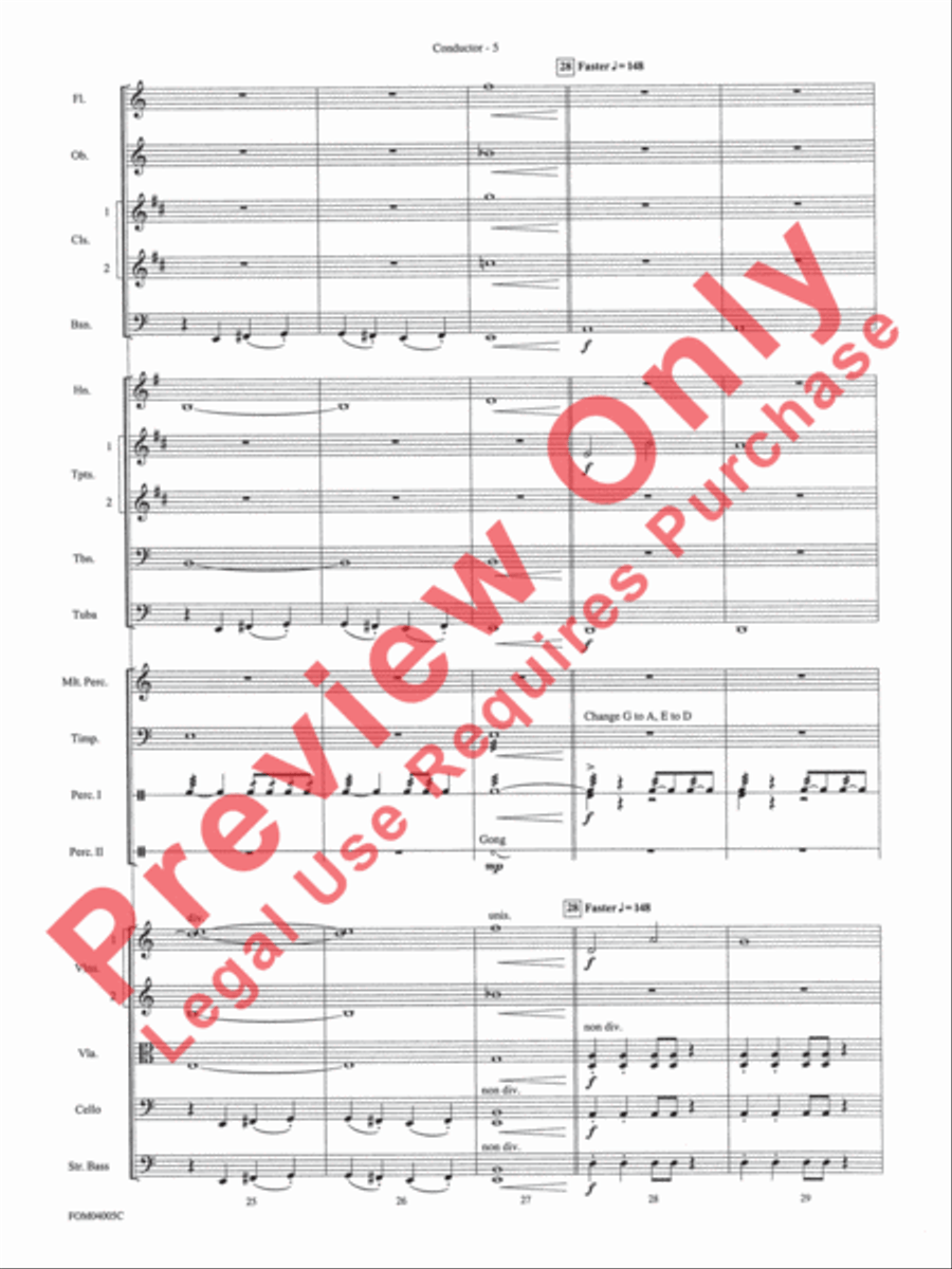 Lord of the Rings - The Return of the King (Conductor's Score) Full Orchestra scores gallery preview page 7