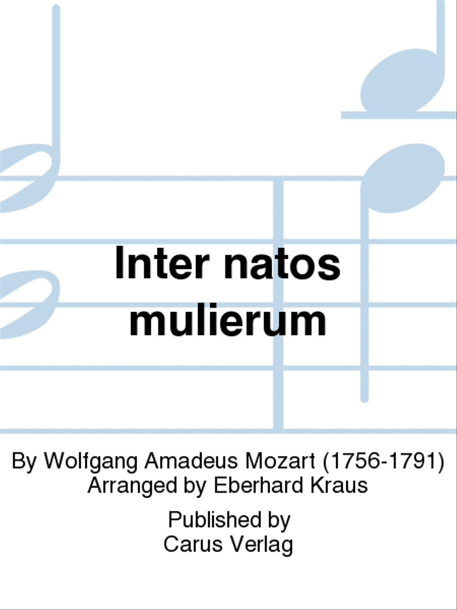 Inter natos mulierum 4-Part scores gallery preview page 1