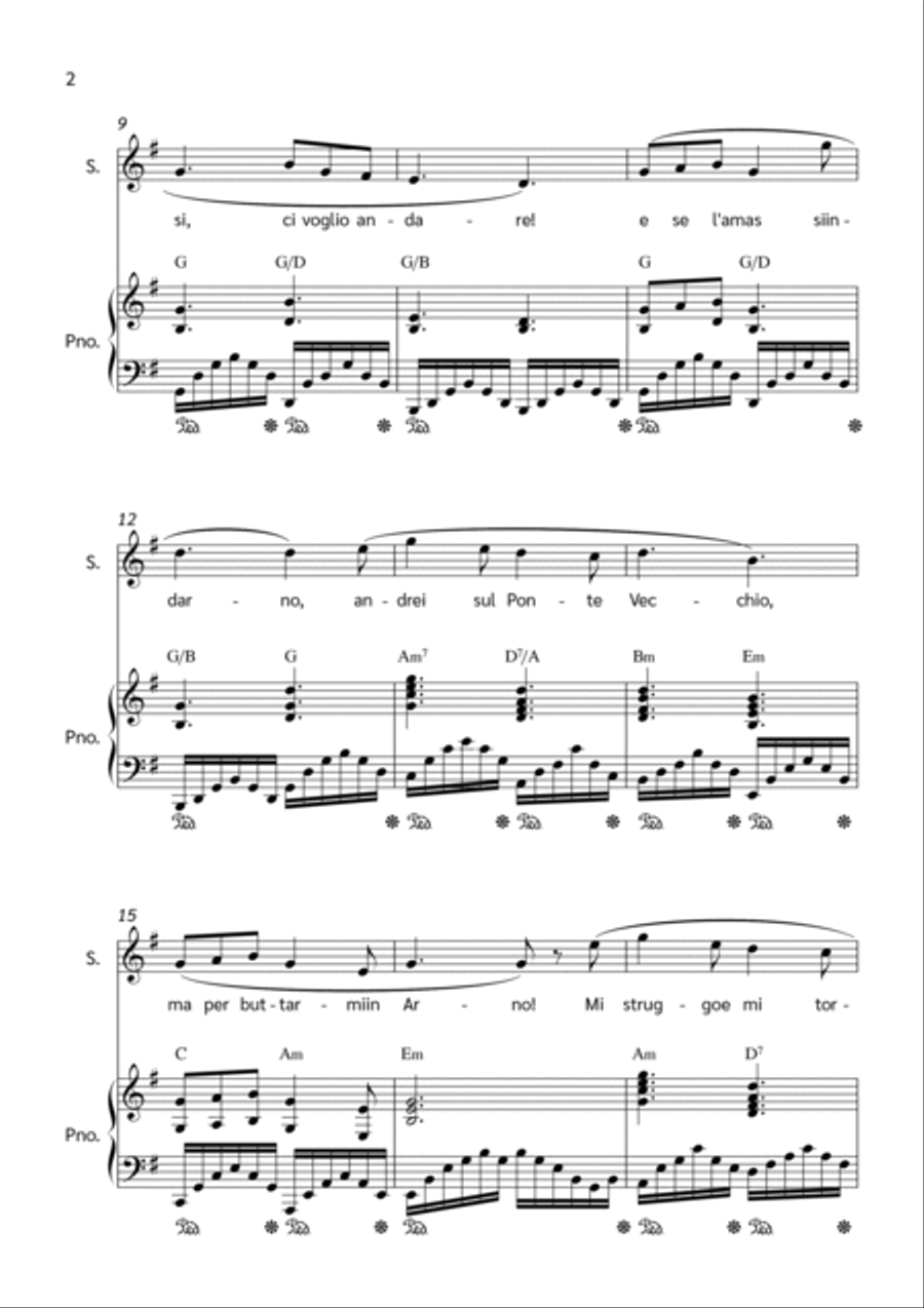 O Mio Babbino Caro Voice scores gallery preview page 2