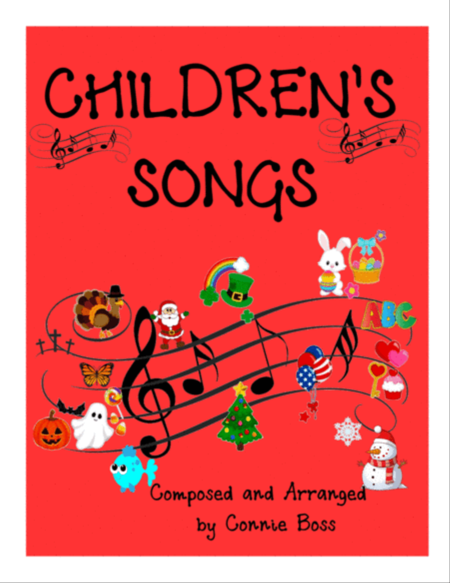 Children's Songs Book - solo and piano Piano, Vocal, Guitar scores gallery preview page 1