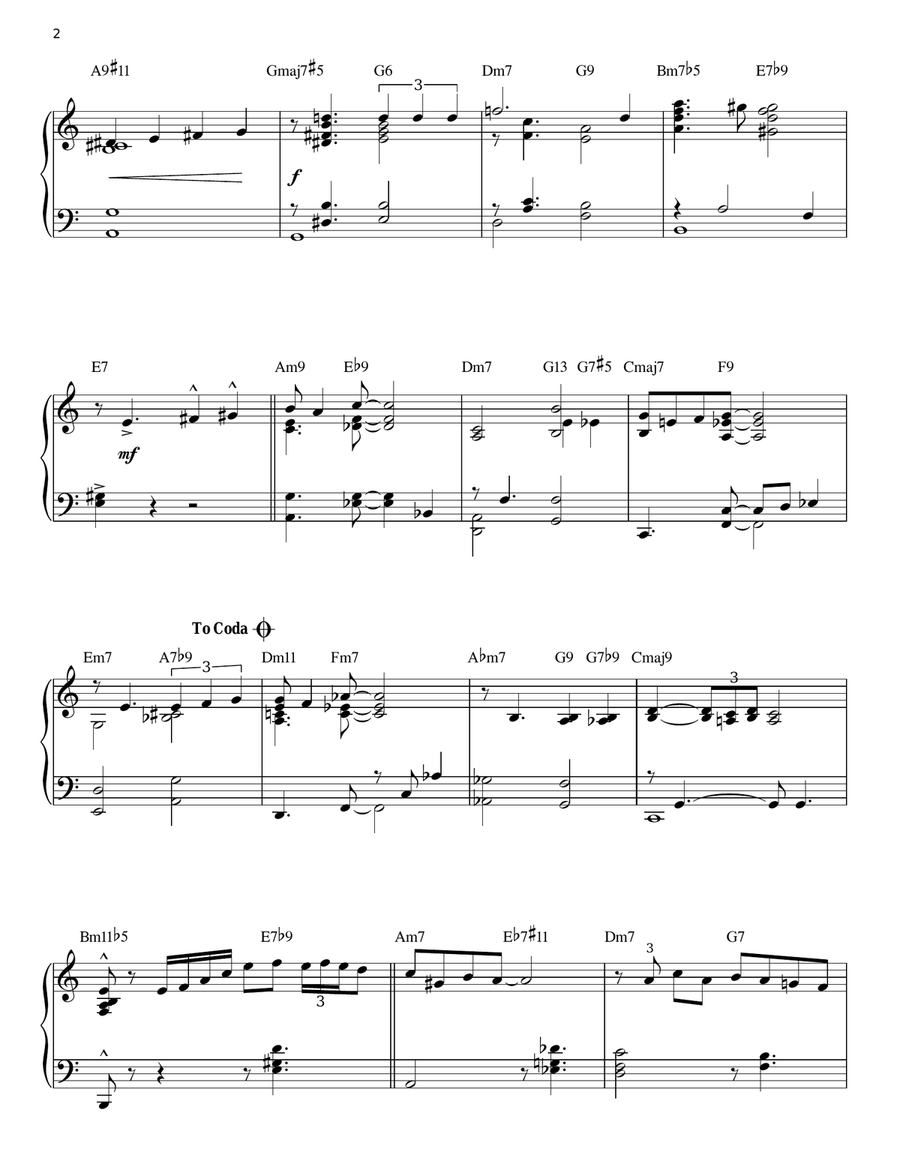 I Hear A Rhapsody Piano Solo scores gallery preview page 2