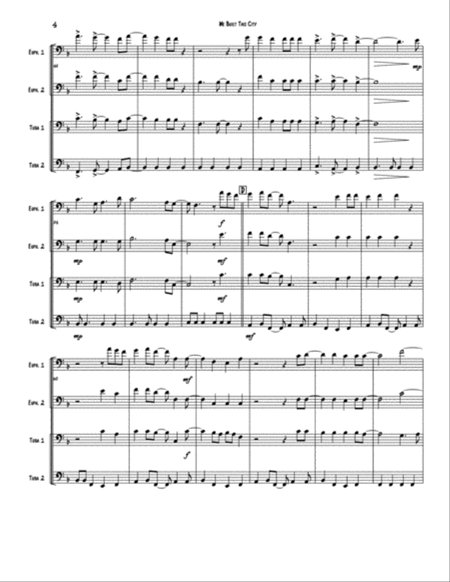 We Built This City We Built This City Brass Ensemble scores gallery preview page 4