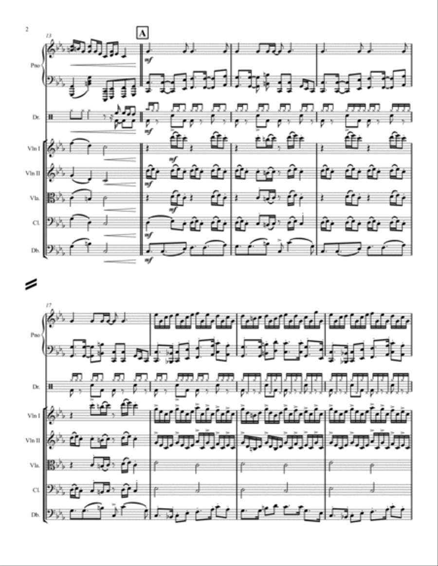 Croatian Rhapsody Chamber Orchestra scores gallery preview page 2
