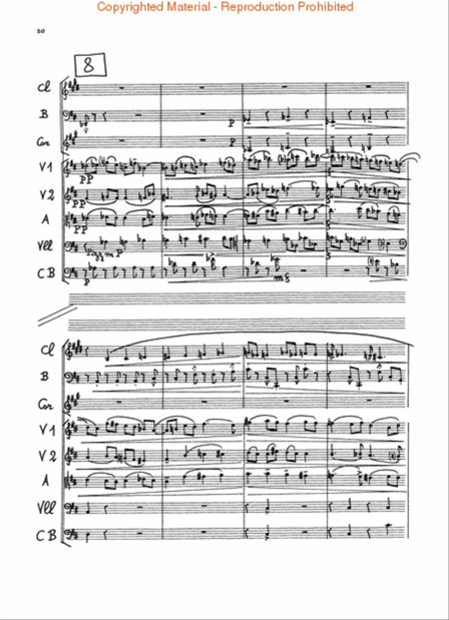 Octet for Winds & Strings Orchestra scores gallery preview page 3