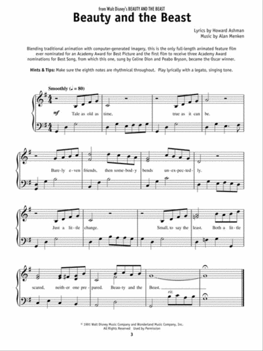 Really Easy Piano – Disney Easy Piano scores gallery preview page 3