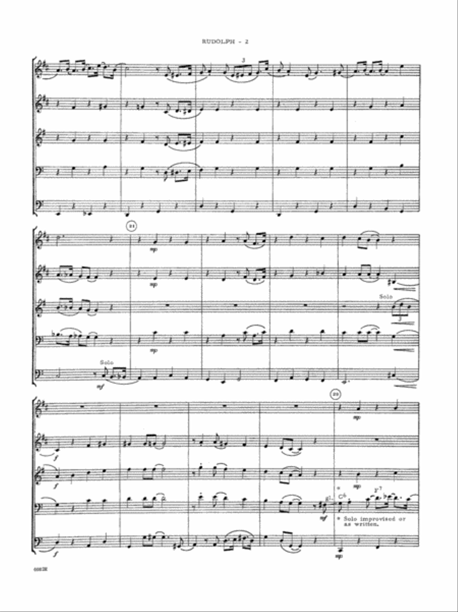Rudolph The Red-Nosed Reindeer Horn scores gallery preview page 5
