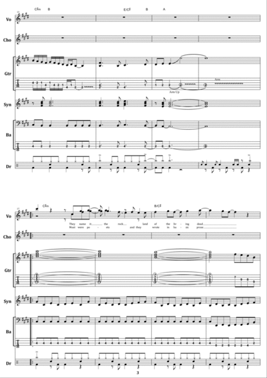 Island In The Sun Electric Guitar scores gallery preview page 3
