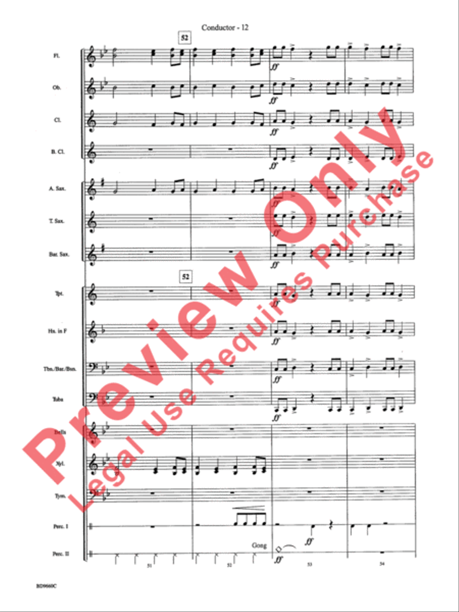 Declaration and Dance Concert Band scores gallery preview page 14