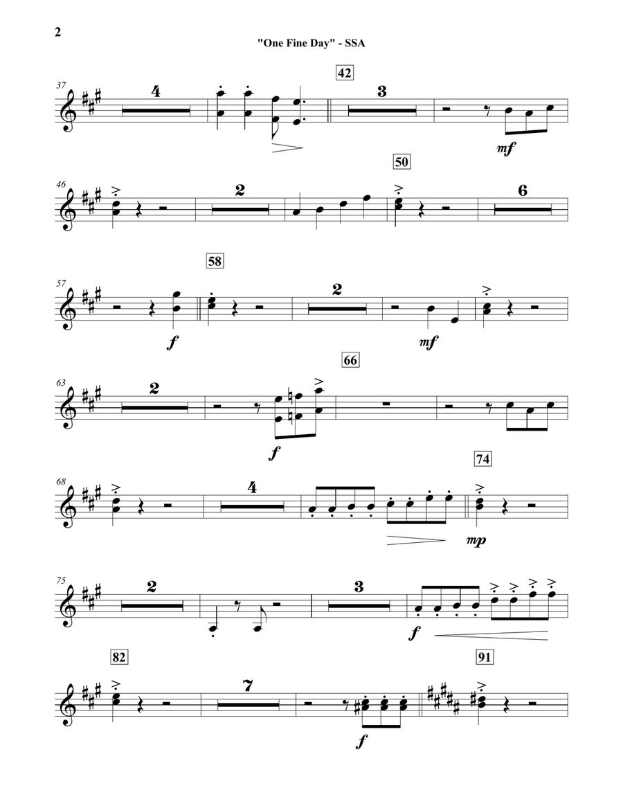 One Fine Day Concert Band scores gallery preview page 2