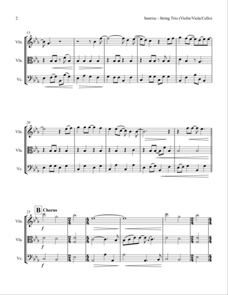 Sunrise String Trio scores gallery preview page 4