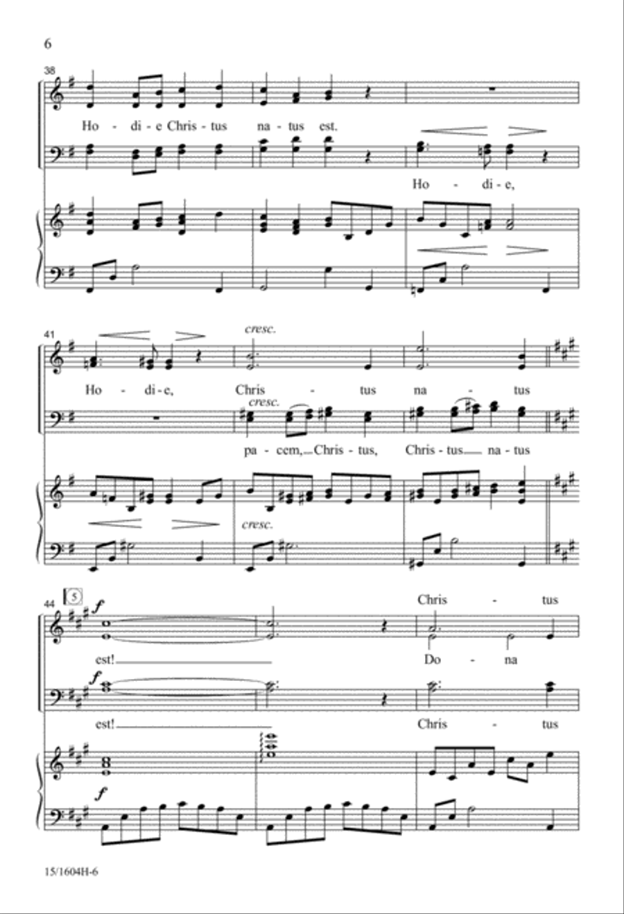 Pacem Christus Natus Est 4-Part scores gallery preview page 5