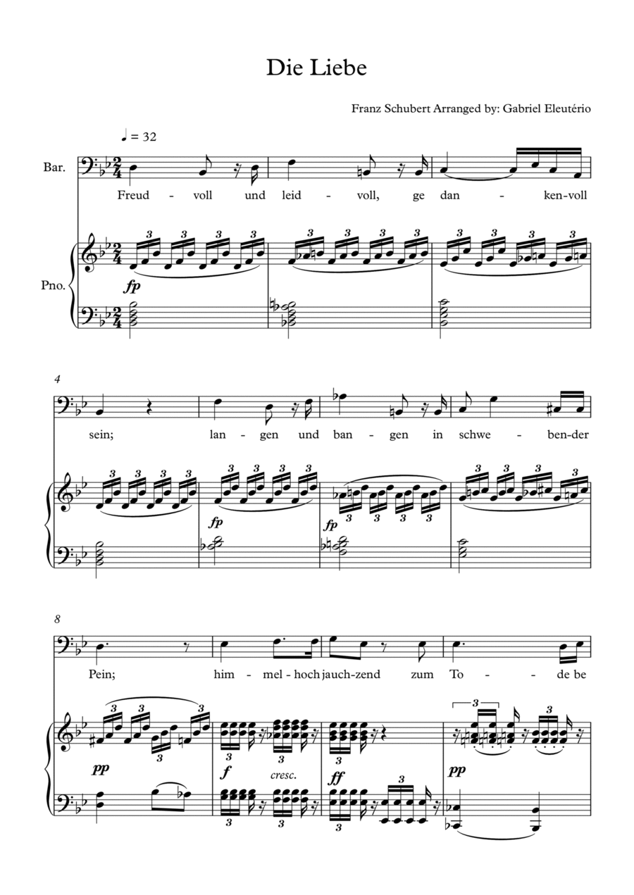Die Liebe Die Liebe Voice scores gallery preview page 1