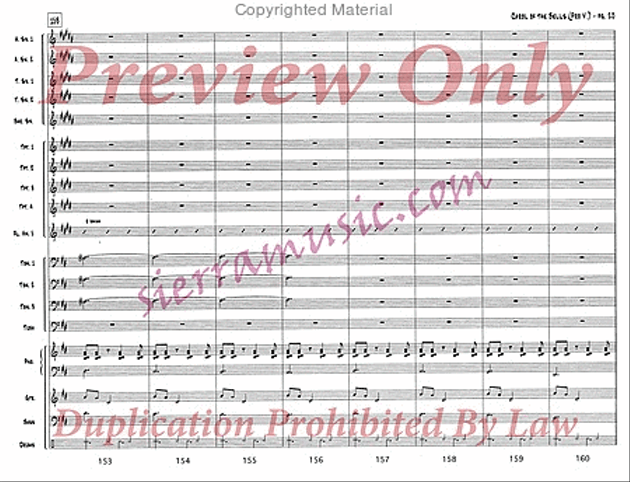 Carol of the Bells (pro) Jazz Ensemble scores gallery preview page 21