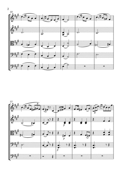 Folk Melody from "Lyric Pieces" Op.12, №.5 - String Quartet/Ensemble