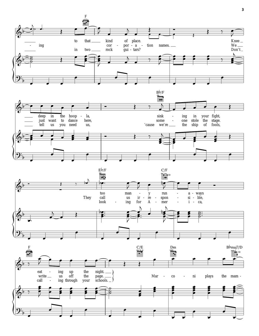 We Built This City Piano, Vocal, Guitar scores gallery preview page 3