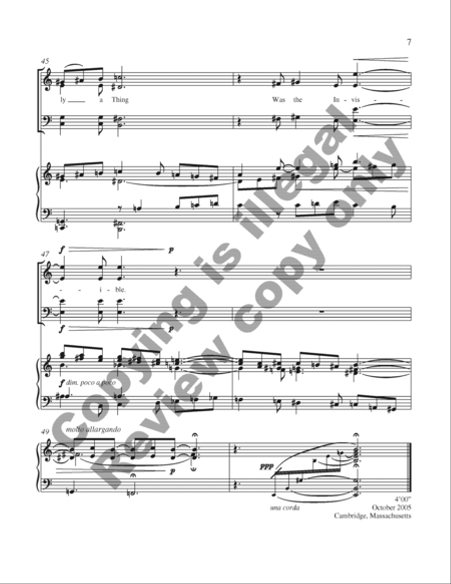 The Mountains Stood in Haze 4-Part scores gallery preview page 13