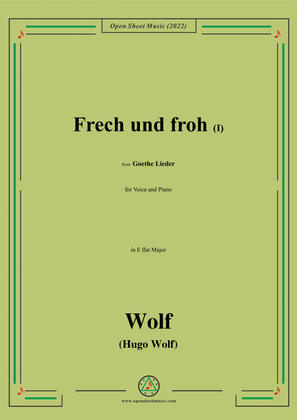 Wolf-Frech und froh I,in E flat Major,IHW10 No.16