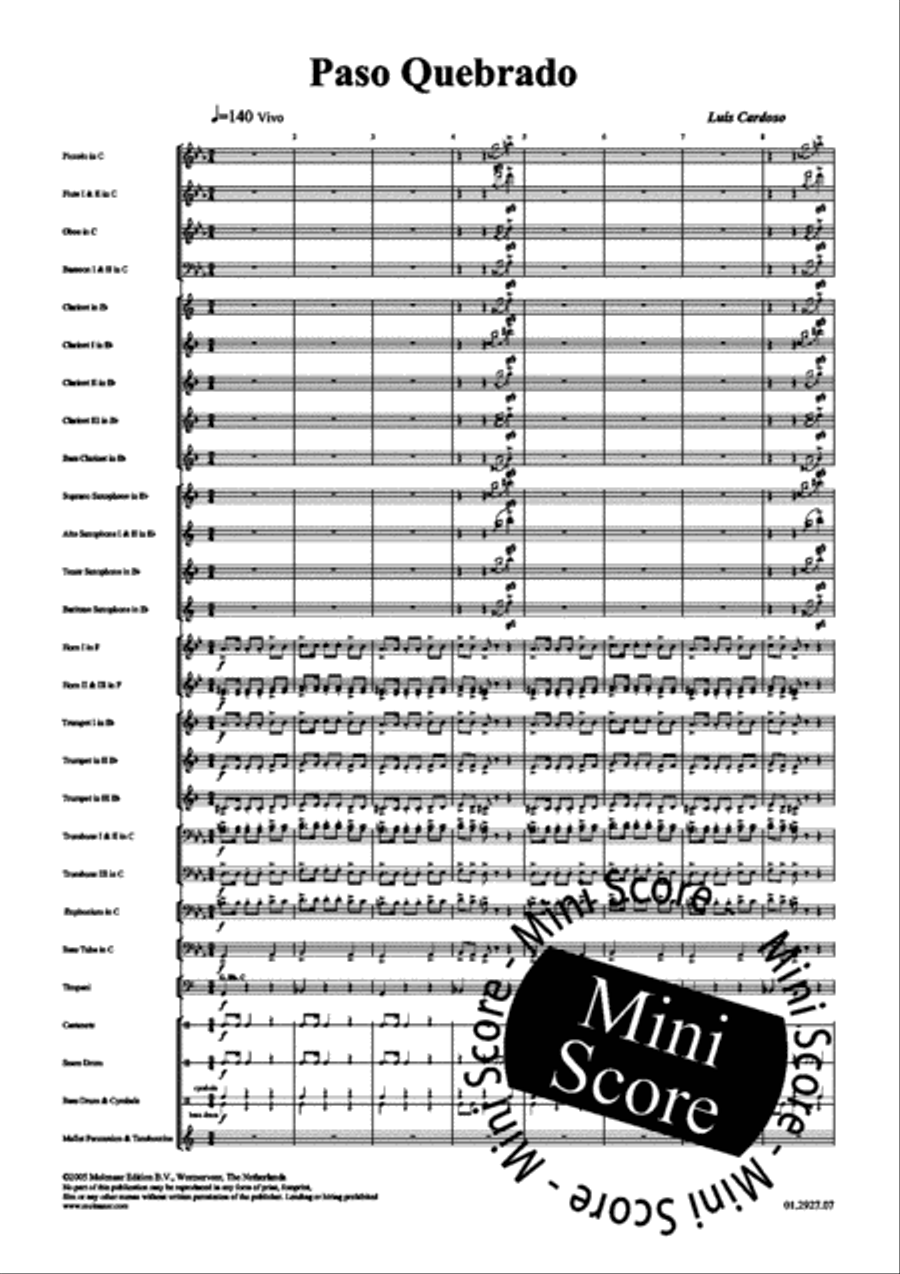Paso Quebrado Concert Band scores gallery preview page 5